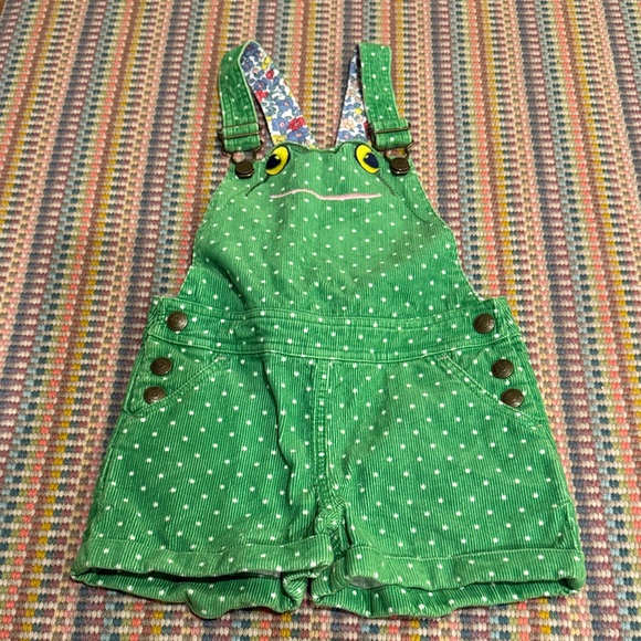Mini Boden Other - Mini Boden Green Frog Face Overalls